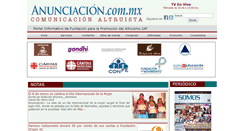 Desktop Screenshot of anunciacion.com.mx